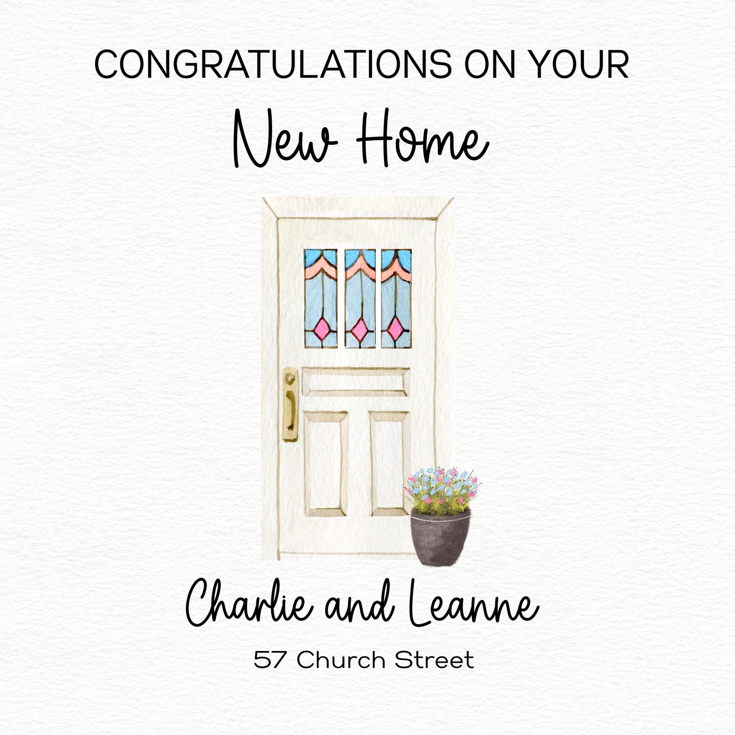 Personalised New Home Card