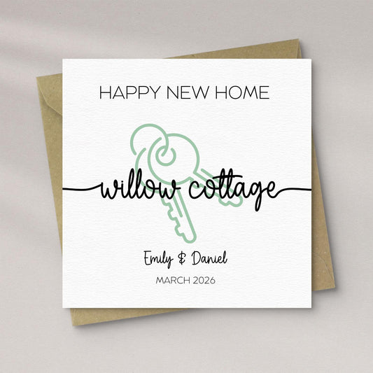 Personalised New Home Card