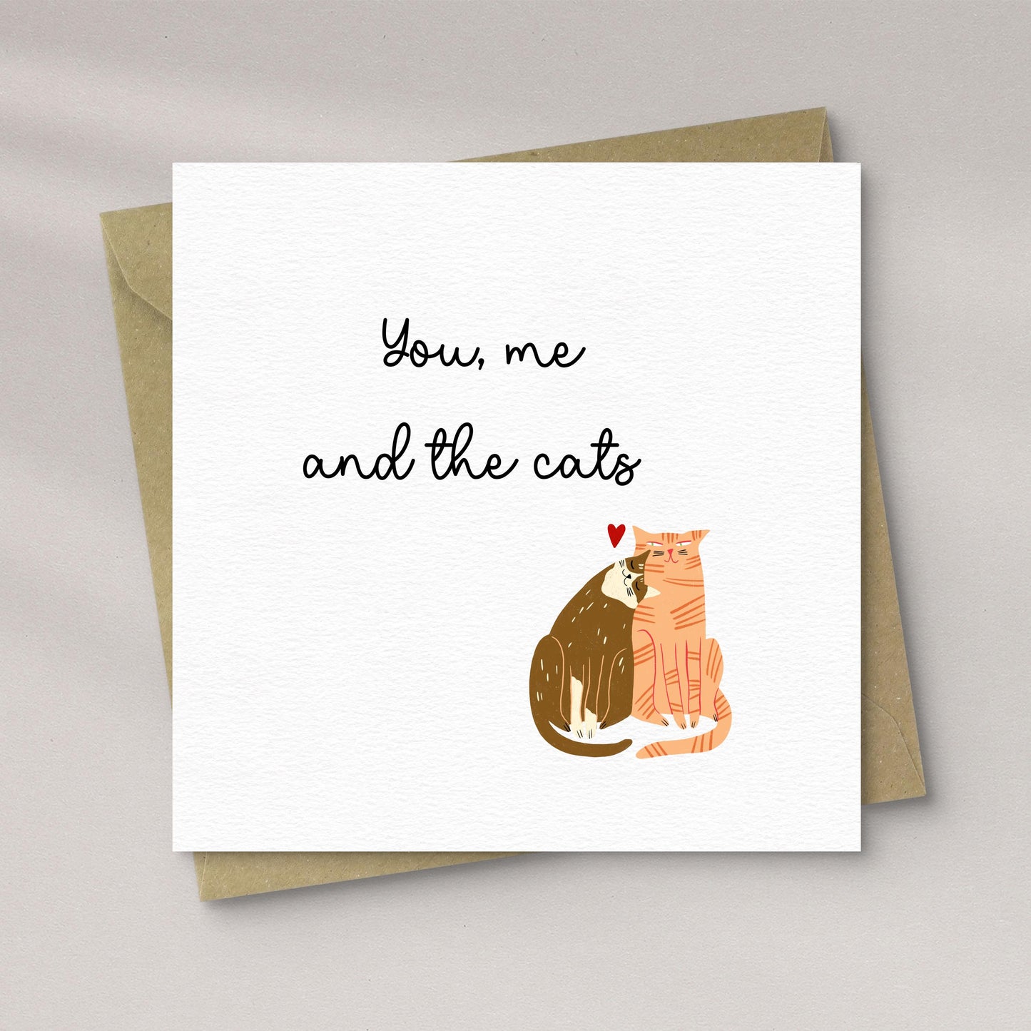 You Me and the Cats Valentine’s Day Card