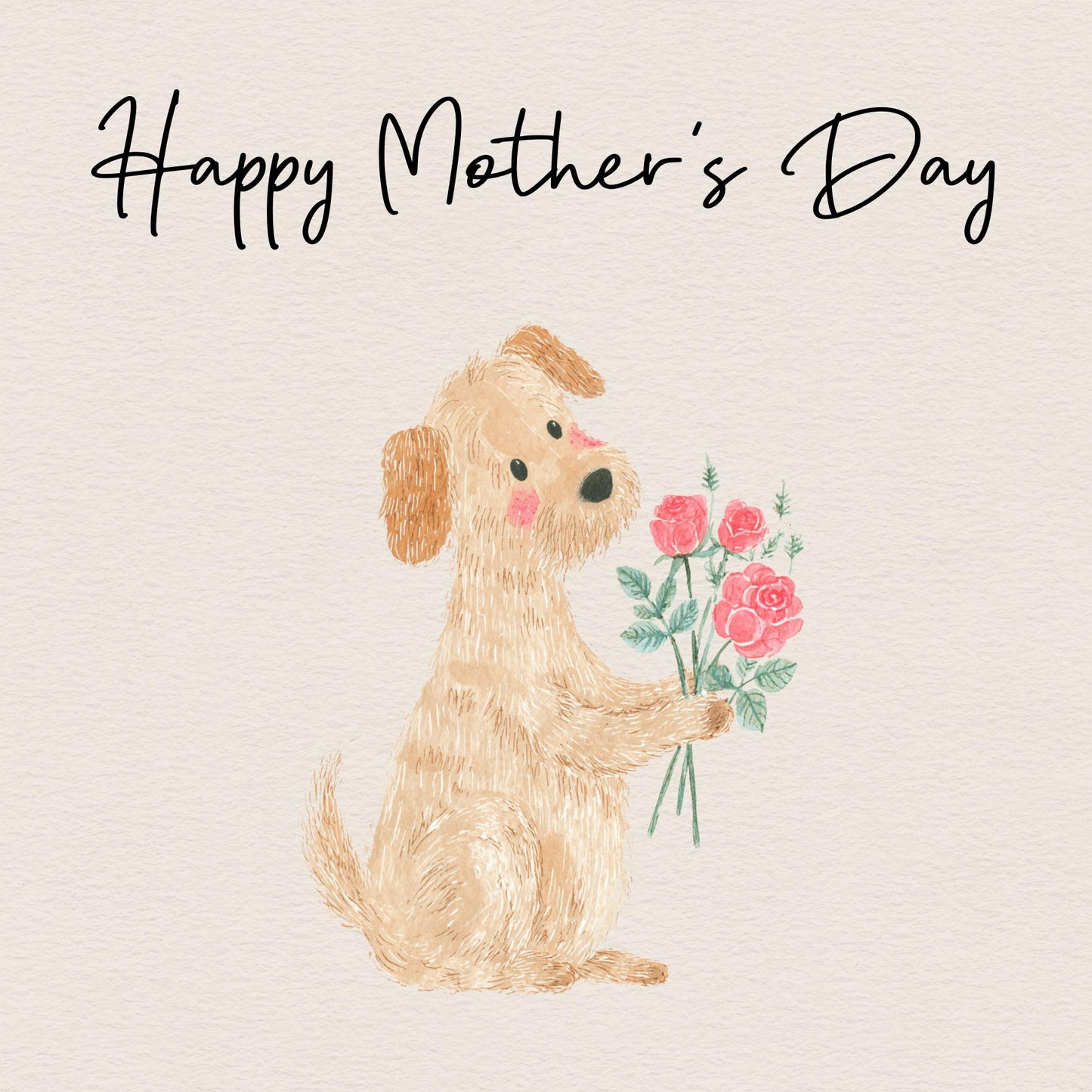 Mothers Day Dog Greeting Card