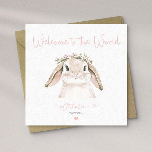 Personalised Newborn Baby Card