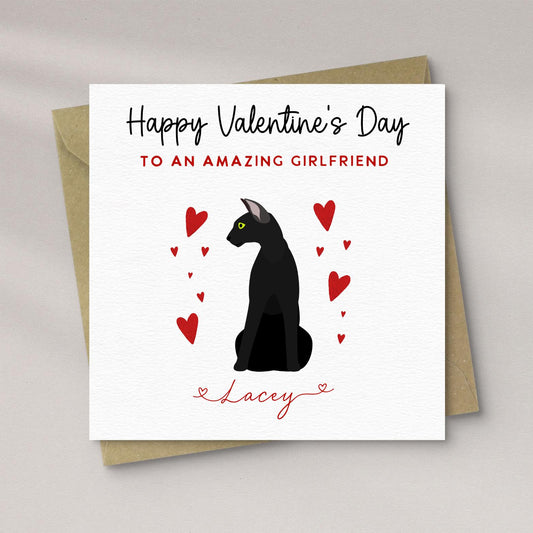 Personalised Oriental Shorthair Valentine’s Day Card
