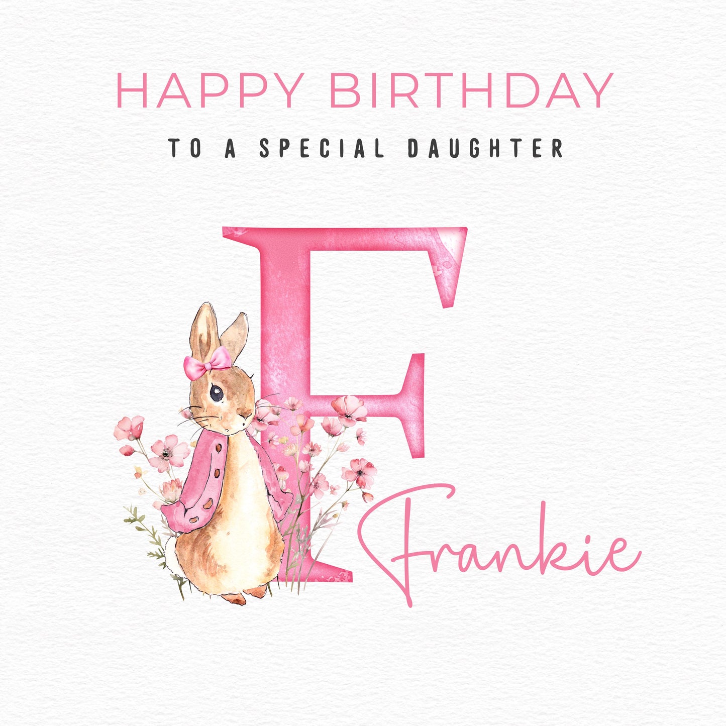 Rabbit Birthday Card